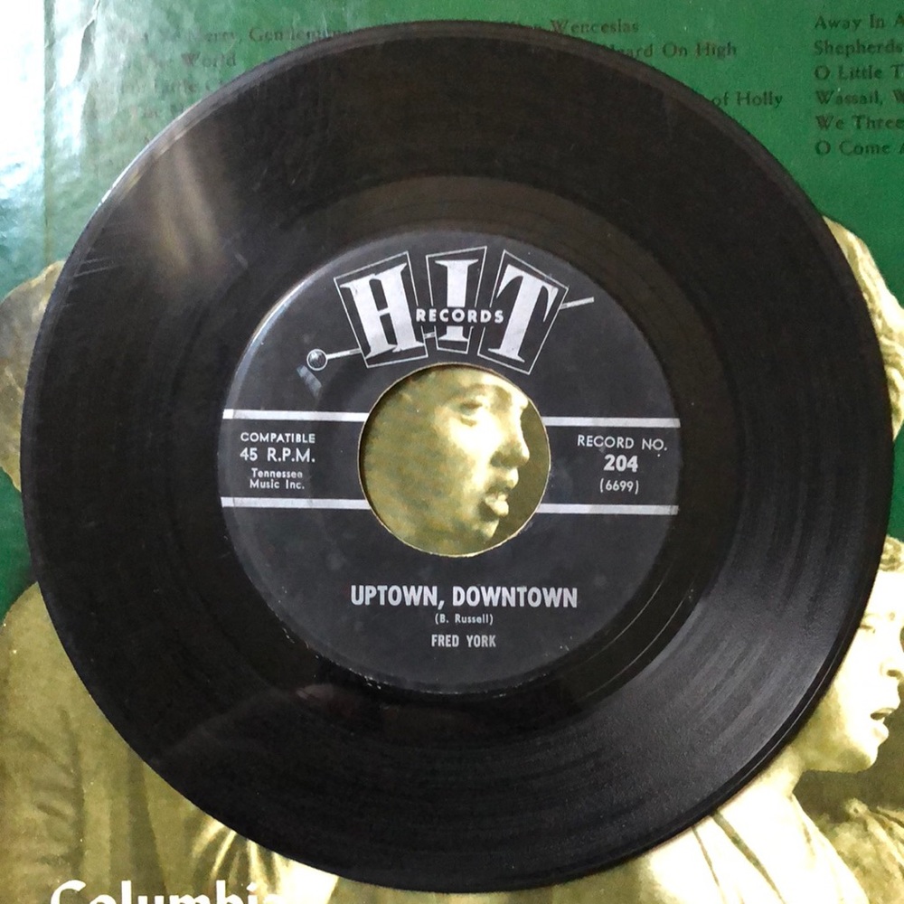 Fred York The Race Is On Vinyl 45 Record